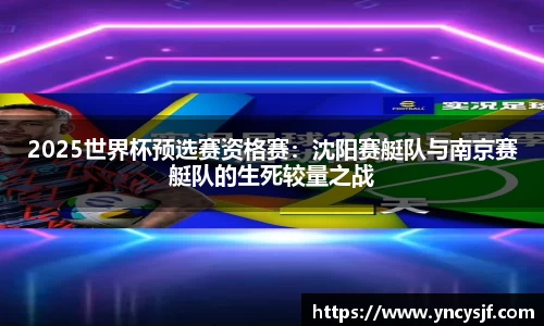 2025世界杯预选赛资格赛：沈阳赛艇队与南京赛艇队的生死较量之战